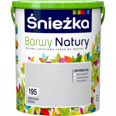 Śnieżka Barwy Natury 5L Gwiezdna Droga 195 mat farba do wnętrz ścian sufitów emulsja