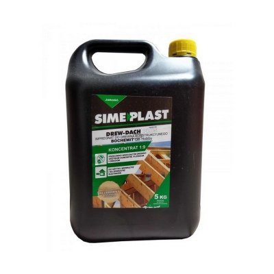 Impregnat konstrukcyjny BEZBARWNY 5kg koncentrat 1:9 Drew-Dach Plus Simeplast