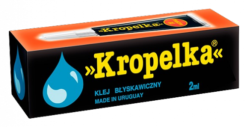 Klej Kropelka 2ml błyskawiczny do ceramiki plastiku porcelany metalu drewna