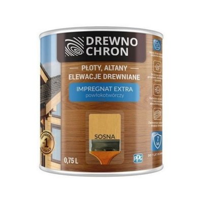 Drewnochron SOSNA 0,75L Impregnat Extra do drewna powłokotwórczy płotów altan elewacji