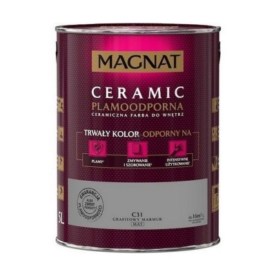 MAGNAT Ceramic 5L C31 Grafitowy Marmur ceramik ceramiczna farba do wnętrz plamoodporna