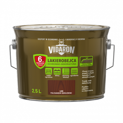 Vidaron Lakierobejca 2,5L L08 Palisander Królewski do drewna ochronno-dekoracyjna połysk