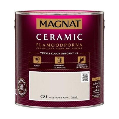 MAGNAT Ceramic 2,5L C81 Piaskowy Opal ceramik ceramiczna farba do wnętrz plamoodporna