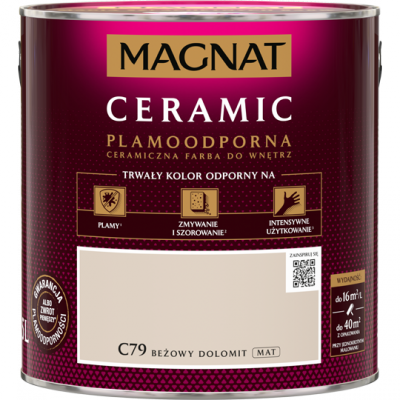 MAGNAT Ceramic 2,5L C79 Beżowy Dolomit ceramik ceramiczna farba do wnętrz plamoodporna