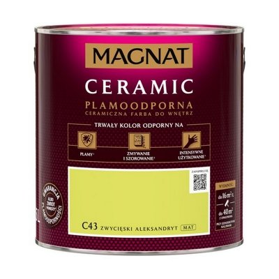 MAGNAT Ceramic 2,5L C43 Zwycięski Aleksandryt ceramik ceramiczna farba do wnętrz plamoodporna