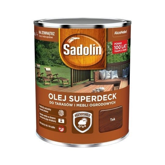 Sadolin Superdeck olej 0,75L TEK TIK 33 tarasów drewna do