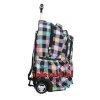 plecaki szkolne na kółkach cp coolpack w kratkę