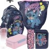 PLECAK STITCH NA KÓŁKACH KOMPLET 5w1 SZKOLNY DLA UCZENNICY STICH DZIEWCZĘCY