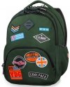 Cp CoolPack Plecak Zielony Młodzieżowy z Naszywkami [B24054]