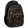 BACKUP PLECAK MŁODZIEŻOWY GEOMETRIC GOLD ZESTAW 4w1 DLA DZIEWCZYNY SZKOLNY