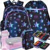 GWIAZDKI CP PLECAK COOLPACK SZKOLNY ZESTAW 5w1 DLA DZIEWCZYNKI STAR NIGHT