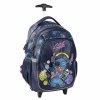 STITCH PLECAK NA KÓŁKACH KOMPLET 5el.  SZKOLNY DLA UCZENNIC STICH DZIEWCZĘCY