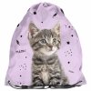 KOT DZIEWCZĘCY TORNISTER SZKOLNY Z KOTEM DO 1 KLASY KOTEK KOMPLET 5w1 CATS