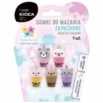 ZAPACHOWA GUMKA DO MAZANIA ŚCIERANIA KIDEA 5 szt. BLISTER KOTEK PIESEK LAMA