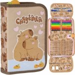 PIÓRNIK KAPIBARA SZKOLNY DO PODSTAWÓWKI ROZKŁADANY Z WYPOSAŻENIEM CAPYBARA