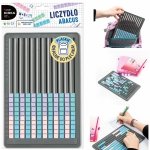 Liczydło do nauki liczenia dla dzieci szkolne płaskie plastikowe KIDEA