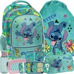 KOMPLET 6 ele STITCH PLECAK SZKOLNY DO 1 KLASY DLA DZIEWCZYNEK LILO i STICH