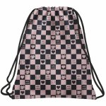 WOREK BACKUP NA OBUWIE KAPCIE BUTY W-F DLA DZIEWCZYNY SZACHOWNICA RÓŻOWA