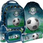 PIŁKA NOŻNA PIŁKARSKI PLECAK SZKOLNY KOMPLET 5 ele DLA CHŁOPAKA PASO