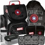 TORNISTER AVENGERS SZKOLNY CHŁOPIĘCY KAPITAN AMERYKA IRONMAN KOMPLET 5w1