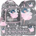 PLECAK SZKOLNY DO PODSTAWÓWKI BALETNICA PASO KOMPLET 5w1 DLA DZIEWCZYNY