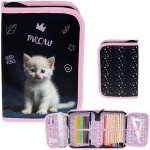 PIÓRNIK Z WYPOSAŻENIEM Z KOTKIEM SZKOLNY DLA DZIEWCZYNEK KOTEK CATS PASO