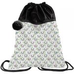 Duży Worek Plecak na Sznurkach 2-komorowy Pandy Panda Paso [PP21PN-713]