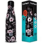 Ciemna Butelka Termiczna Metalowy Kubek Termiczny Termos Bidon 500ml HELEN [Z04744-P]