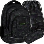 BACKUP PLECAK SZKOLNY MŁODZIEŻOWY ZESTAW 3 ele DLA CHŁOPAKA CYBER