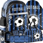 PIŁKA NOŻNA PLECAK SZKOLNY KOMPLET 6w1 DO PODSTAWÓWKI DLA CHŁOPAKA FOOTBALL