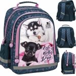 Plecak z Pieskami dla Uczennicy Szkolny DZIEWCZĘCY do 1 klasy tornister