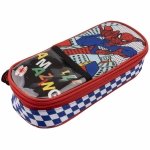 SPIDERMAN PIÓRNIK SZKOLNY SASZETKA Z KLAPKĄ DLA CHŁOPAKA 1 KOMOROWY
