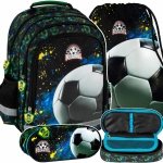 PIŁKARSKI PLECAK SZKOLNY DO 1 KLASY FOOTBALL KOMPLET 3w1 PIŁKA NOŻNA