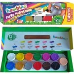 Farby Plakatowe Bambino 13 Kolorów 20ml  Złota Srebrna [1581]