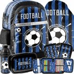 PLECAK SZKOLNY PIŁKA NOŻNA ZESTAW 5ele DO PODSTAWÓWKI DLA CHŁOPAKA FOOTBALL