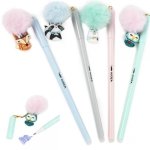 4 Szt Długopis Wymazywalny z Figurką Zwierzaki Kidea [DWFFKAD]