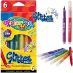 Markery Brokatowe Flamastry 6 Kol Colorino Mazaki Pisaki [65641PTR]