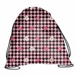 KOLOROWA SZACHOWNICA BeUniq WOREK NA WF STRÓJ KAPCIE OBUWIE BUTY KWIATKI