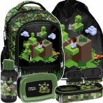 PLECAK MINECRAFT ZESTAW 5ele  SZKOLNY GAMING GRY DO 1 KLASY DLA CHŁOPAKÓW