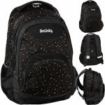 CZARNY PLECAK W KROPKI SZKOLNY BeUniq MŁODZIEŻOWY DLA DZIEWCZYNY