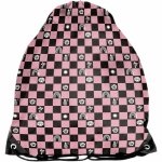 KRATKA RÓŻOWA SZACHOWNICA BeUniq WOREK NA WF STRÓJ KAPCIE OBUWIE