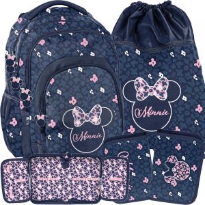 Plecak do Szkoły Myszka Minnie Dziewczęcy zestaw 3w1 [DM23MM-276]