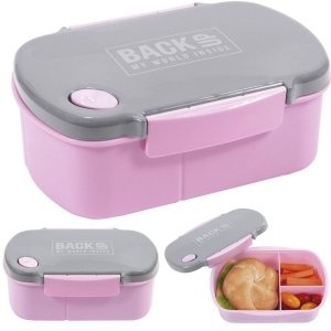 Śniadaniówka Pojemnik na Śniadanie Lunch Free BPA Różowa [SB4B36]