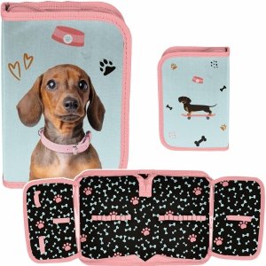 PIÓRNIK Z PIESKIEM SZKOLNY DO PODSTAWÓWKI DLA DZIEWCZYNEK DO 1 KLASY PIES