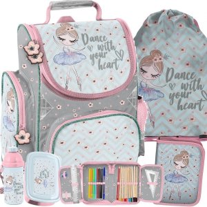 Tornister dla Dziewczynek Tancerka Baletnica Komplet 5w1 [PP21BL-525]