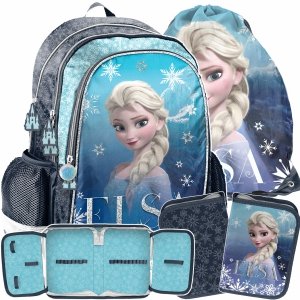 KRAINA LODU PLECAK SZKOLNY KOMPLET 3w1 DLA UCZNIÓW PASO FROZEN DZIEWCZĘCY