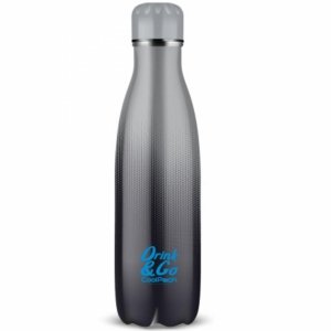 Szara Butelka Termiczna Metalowy Kubek Termiczny Termos Bidon 500ml GRADIENT [Z04511]