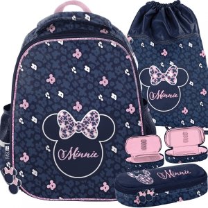 Premium Plecak Myszka Minnie Komplet 3ele. Szkolny [DM23MM-565]