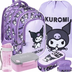 KUROMI VIOLET PLECAK KOMPLET 5w1 MAJEWSKI DLA DZIEWCZYNY 4-komorowy