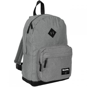 Plecak Szary Młodzieżowy Szkolny Turystyczny BeUniq [PPG22-229]